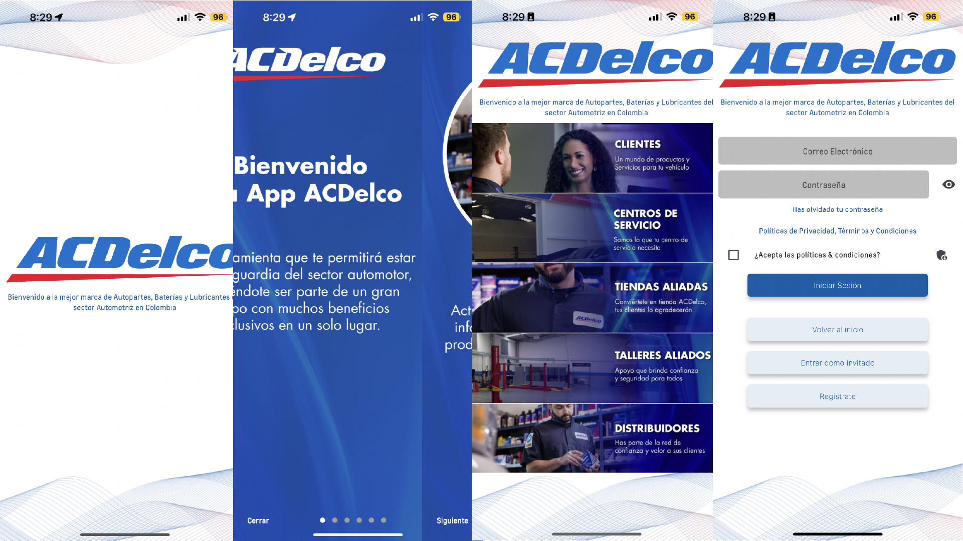 Aplicación móvil ACDelco